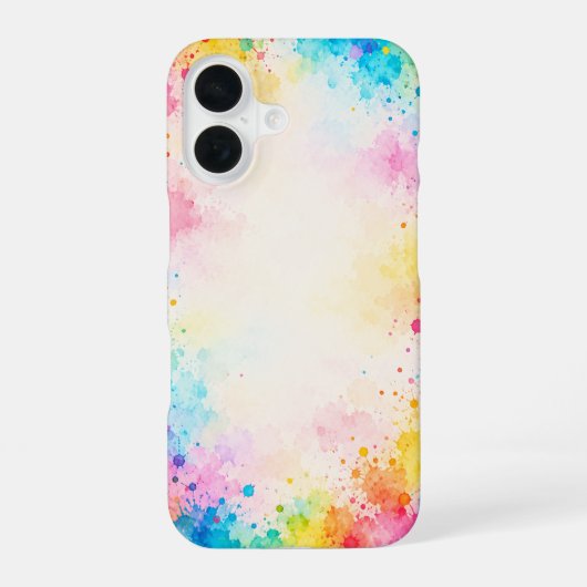 カラフルなデザイン iPhone 16ケース (裏面)