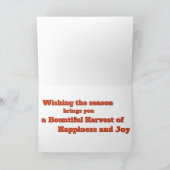 カラフルなトウモロコシの穀粒の写真 カード (内部)