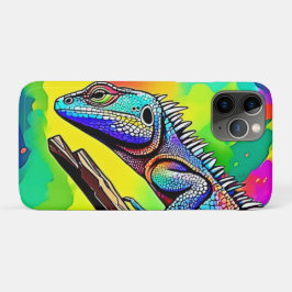 カラフルなトカゲのアートデザイン iPhone 11 PROケース