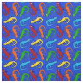 カラフルなトカゲの子供の生地 ファブリック (見本)