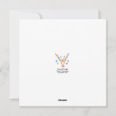 カラフルなトナカイ シーズンカード (裏面)