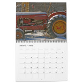 カラフルなトラクターのカレンダー: 年をカスタマイズ カレンダー (1月 2026)