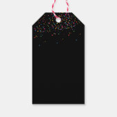 カラフルなトランポリンパーク ジャンプキッズ バースデーパーティー ギフトタグ (裏面)