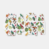 カラフルなトロピカルパラダイスの鳥、葉、花 フェイバーボックス (折り畳みなし)