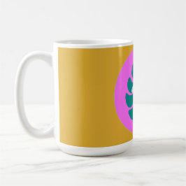 カラフルなトロピカルフラワーモダン名前マグ コーヒーマグカップ