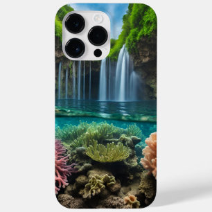 カラフルなトロピカル・ウォーターフォール Case-Mate iPhone 14 PRO MAXケース