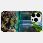 カラフルなトロピカル・ウォーターフォール Case-Mate iPhoneケース (裏面 (横))