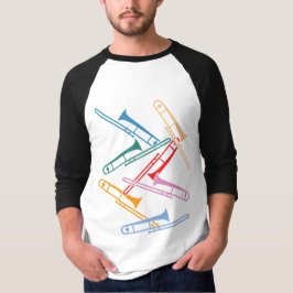 カラフルなトロンボーン Tシャツ