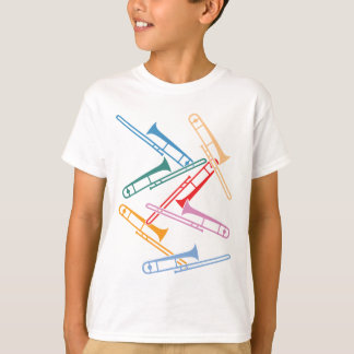 カラフルなトロンボーン Tシャツ