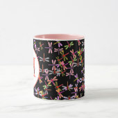 カラフルなトンボのオリジナルマグカップ マグカップ (中央)