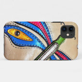 カラフルなトンボのデザイン Case-Mate iPhoneケース (裏面(横))