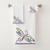 カラフルなトンボ バスタオルセット (インサイチュ)