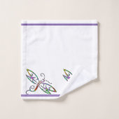 カラフルなトンボ バスタオルセット (ウォッシュタオル)