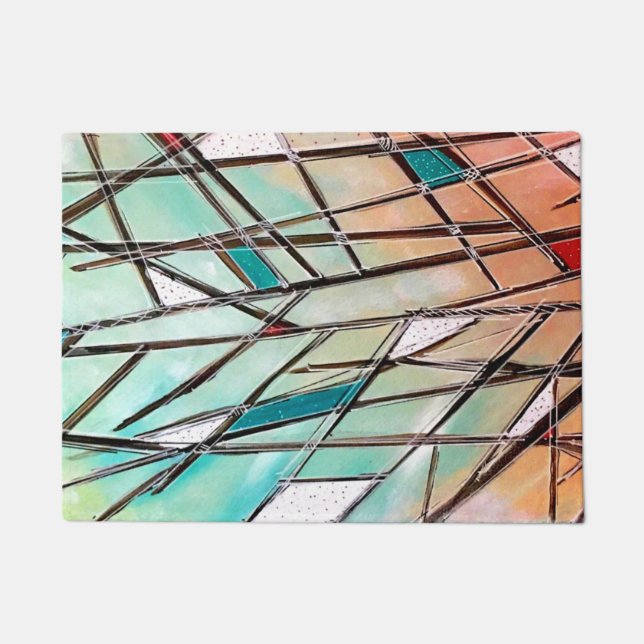 カラフルなドア・マット ドアマット (正面)