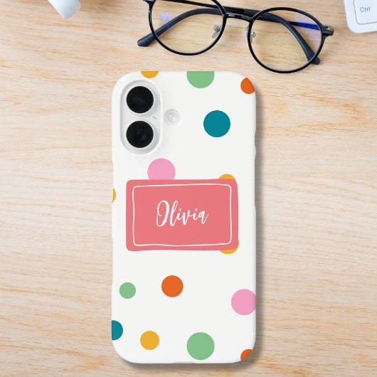 カラフルなドットが可愛い オリジナルグッズ Case-Mate iPhoneケース