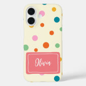 カラフルなドットが可愛い オリジナル スマホケース Case-Mate iPhoneケース (裏面)