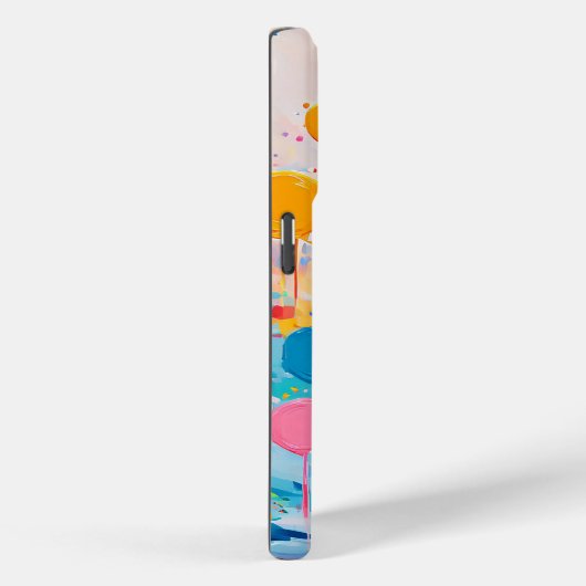 カラフルなドットのしずく Case-Mate iPhoneケース (裏面 / 右)