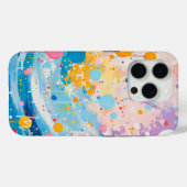 カラフルなドットのしずく Case-Mate iPhoneケース (裏面 (横))