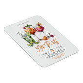 カラフルなドリンクで夏のコックテイルパーティー マグネット (右側)