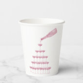 カラフルなドリンクとボトルの退職パーティー 紙コップ (裏面)