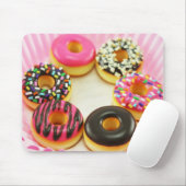 カラフルなドーナツのマウスパッド マウスパッド (マウス)