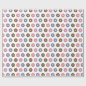 カラフルなドーナツの包装紙 ラッピングペーパー (フラット)