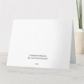 カラフルなドーナツの折りたたみグリーティングカード カード (裏面)