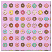 カラフルなドーナツ ファブリック (クローズアップ)