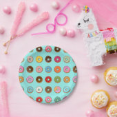 カラフルなドーナツ ペーパープレート (パーティー)