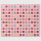 カラフルなドーナツ ラッピングペーパー (フラット)