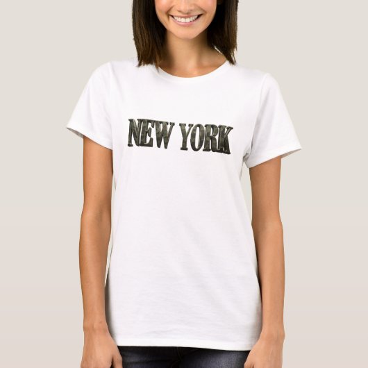 カラフルなニューヨークTシャツデザイン Tシャツ (正面)