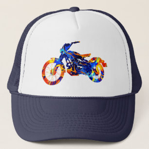 カラフルなネオンカラーのバイクペイント キャップ