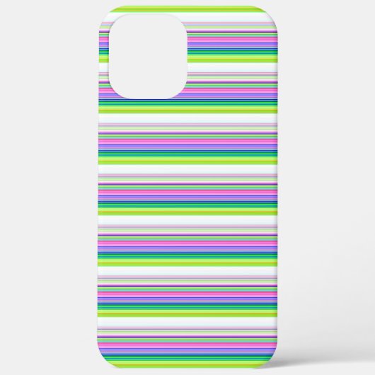 カラフルなネオンストライプのデザイン Case-Mate iPhoneケース (裏面)