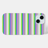 カラフルなネオンストライプのデザイン Case-Mate iPhoneケース (裏面 (横))