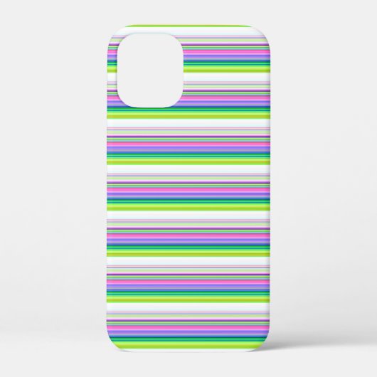 カラフルなネオンストライプのデザイン Case-Mate iPhoneケース (裏面)