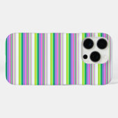 カラフルなネオンストライプのデザイン Case-Mate iPhoneケース (裏面 (横))