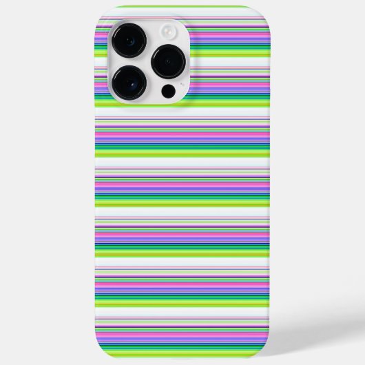 カラフルなネオンストライプのデザイン Case-Mate iPhoneケース (裏面)
