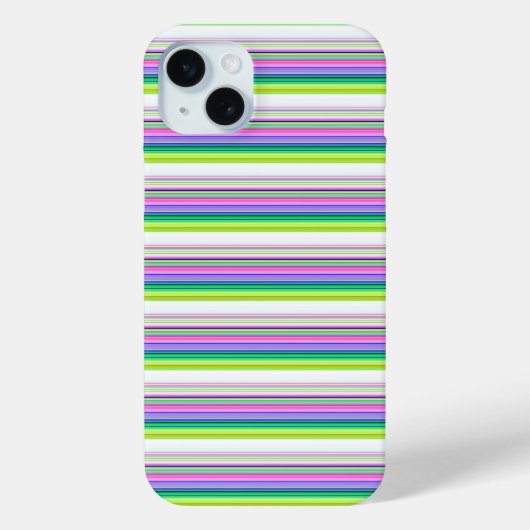 カラフルなネオンストライプのデザイン Case-Mate iPhoneケース (裏面)