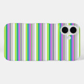 カラフルなネオンストライプのデザイン Case-Mate iPhoneケース (裏面 (横))