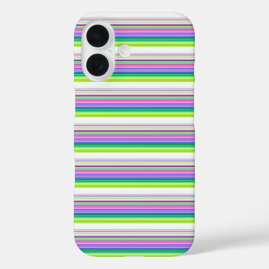 カラフルなネオンストライプのデザイン Case-Mate iPhoneケース (裏面)