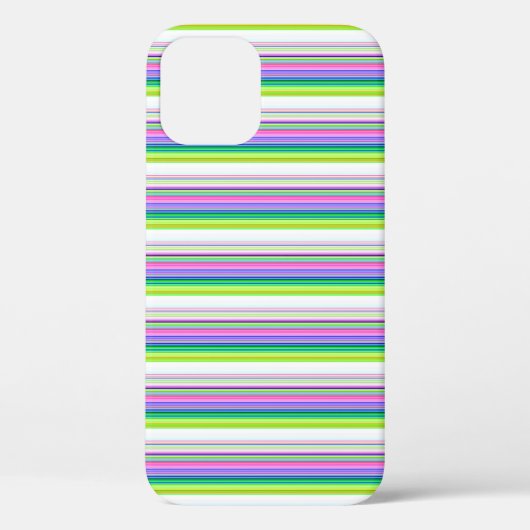 カラフルなネオンストライプ Case-Mate iPhoneケース (裏面)
