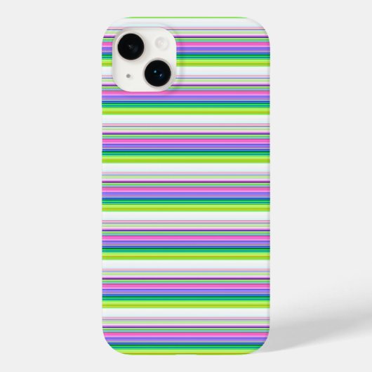 カラフルなネオンストライプ Case-Mate iPhoneケース (裏面)