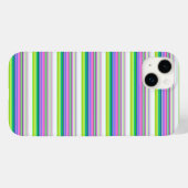 カラフルなネオンストライプ Case-Mate iPhoneケース (裏面 (横))
