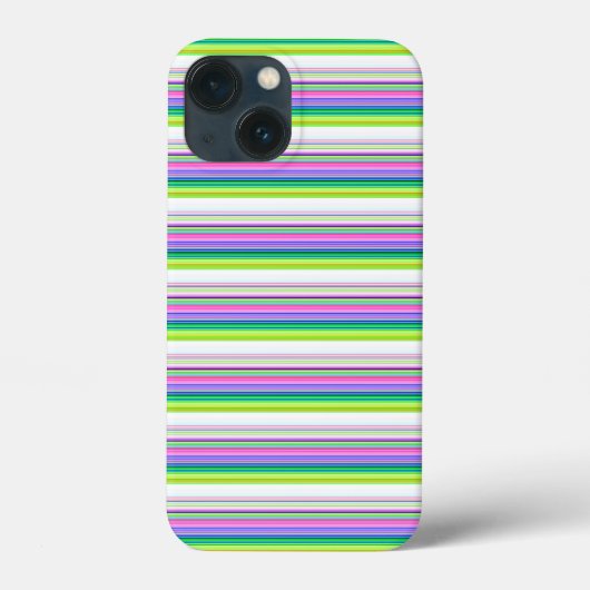 カラフルなネオンストライプ Case-Mate iPhoneケース (裏面)