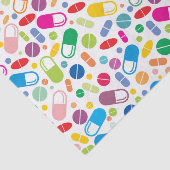 カラフルなネオン薬剤パターン 薄葉紙 (詳細)