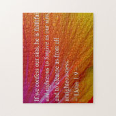 カラフルなハイビスカスのジョンの1 1:9 ジグソーパズル (縦)