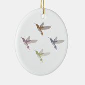 カラフルなハチドリ セラミックオーナメント (右)