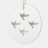 カラフルなハチドリ セラミックオーナメント (左)