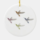 カラフルなハチドリ セラミックオーナメント (裏面)