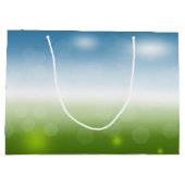 カラフルなハッピーイースターの卵 ラージペーパーバッグ (裏面)